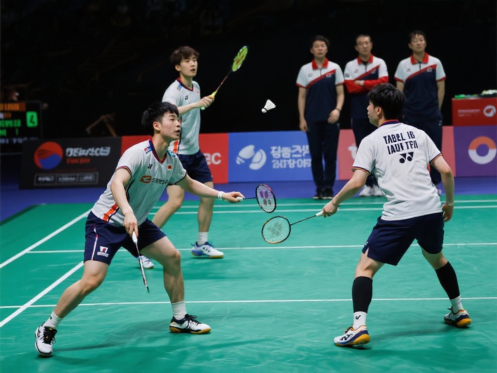 印度尼西亚与韩国携手晋级苏迪曼杯四强之战 阵容调整的成功策略
韩国队的一大亮点在